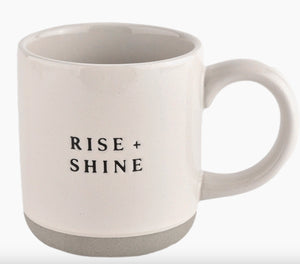 Rise + Shine Stoneware Coffee Mug