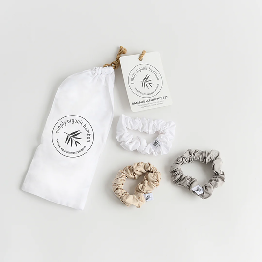 Bamboo Hair Scrunchies