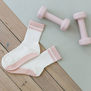 Retro Stripe Crew Grip Socks