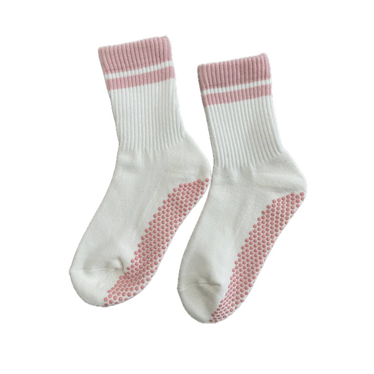 Retro Stripe Crew Grip Socks