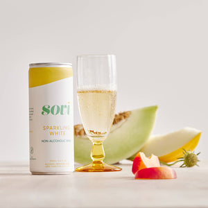 Sovi Sparkling White - Non-Alcoholic Wine - Individual Cans