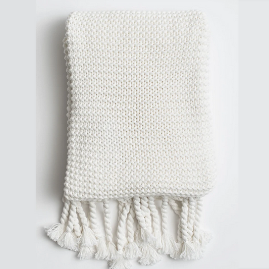 Organic Cotton Comfy Knit Throw