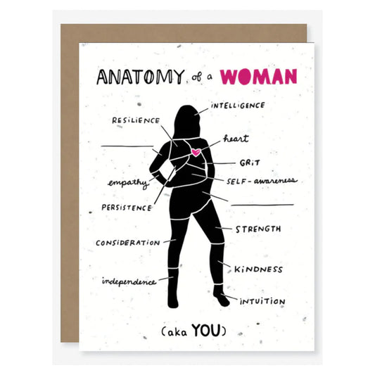 Anatomy of a Woman-100% Biodegradable Card