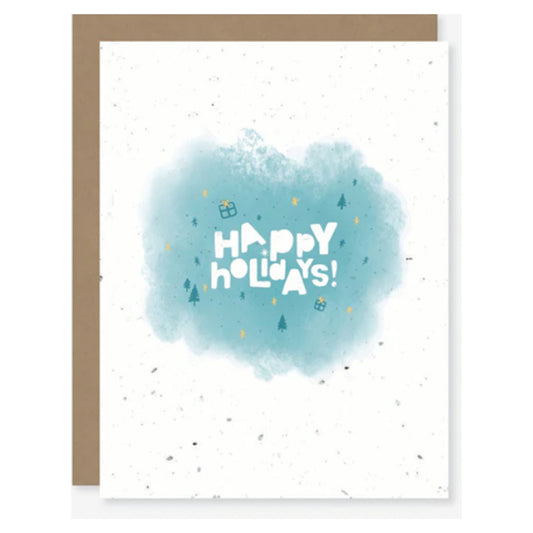 Happy Holidays - 100% Biodegradable Card