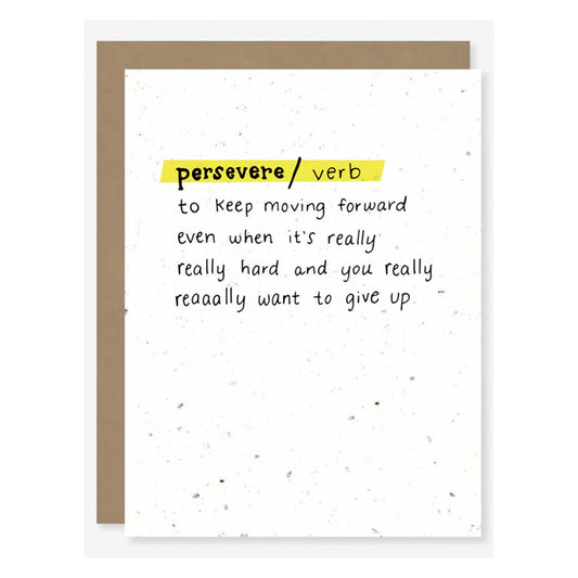 Perservere - 100% Biodegradable Card