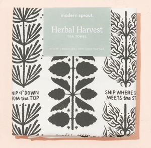 Herbal Harvest Tea Towel